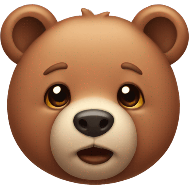 blushing bear emoji