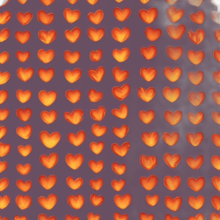 Fire heart' emoji