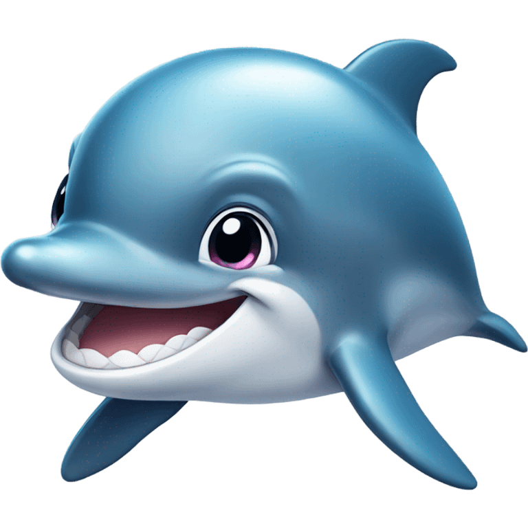 Smiling dolphin emoji