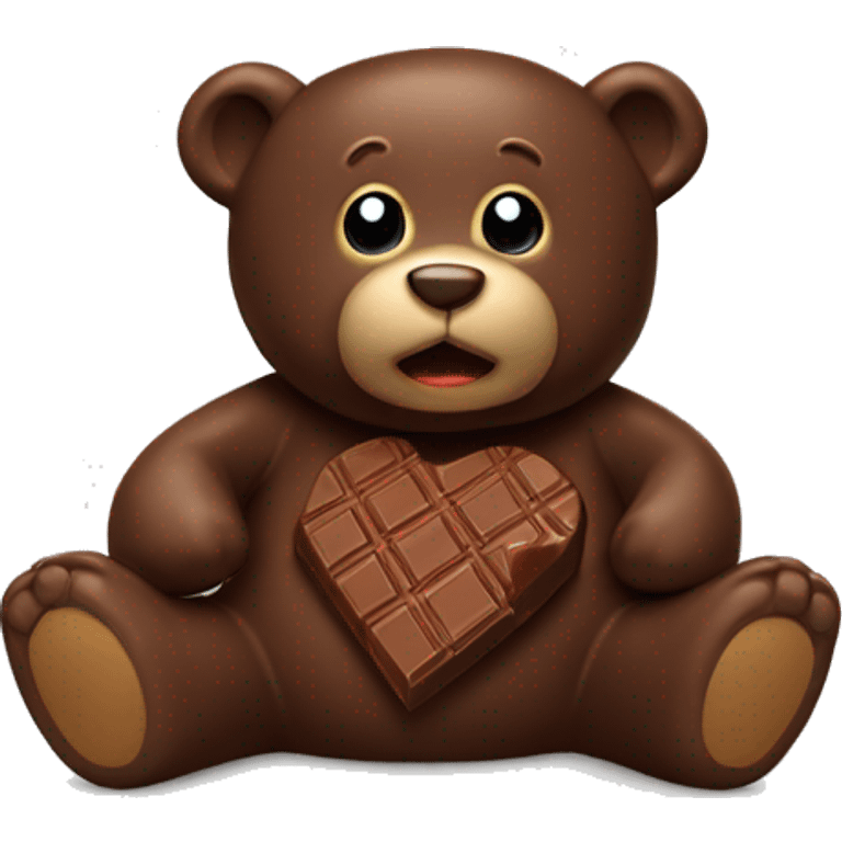 Un ourson en chocolat emoji