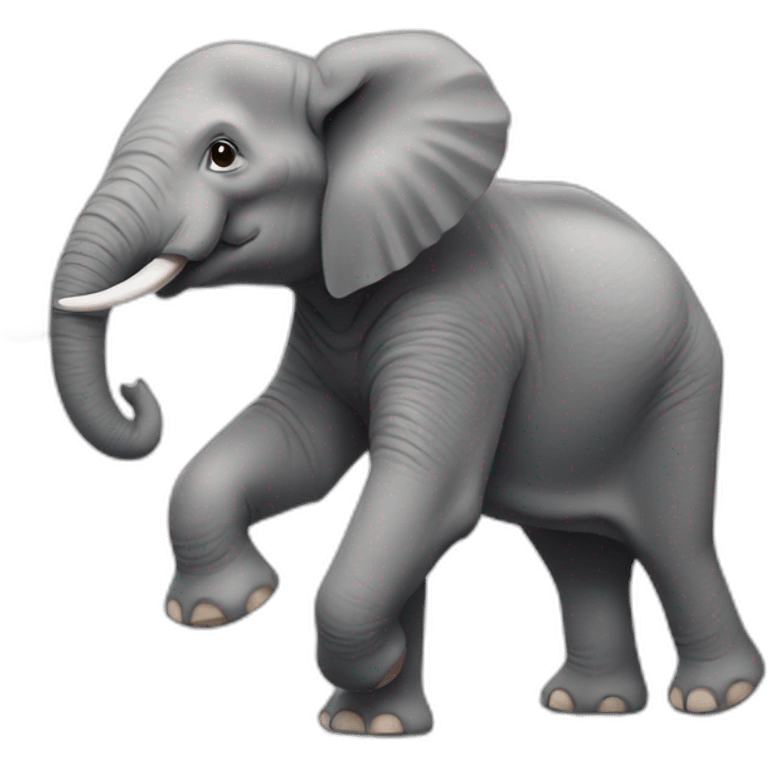 elephant on two legs emoji