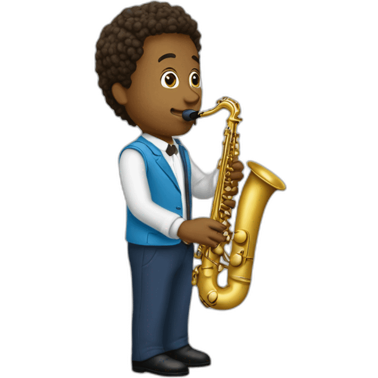 Une chenille qui joue du saxophone  emoji