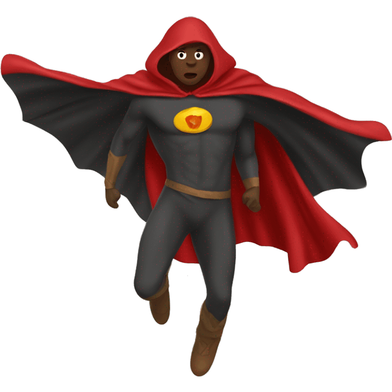 flying red cape emoji