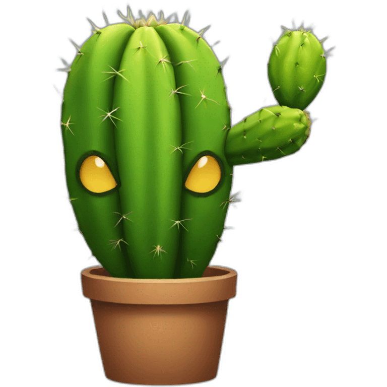 Cactus Iron man emoji