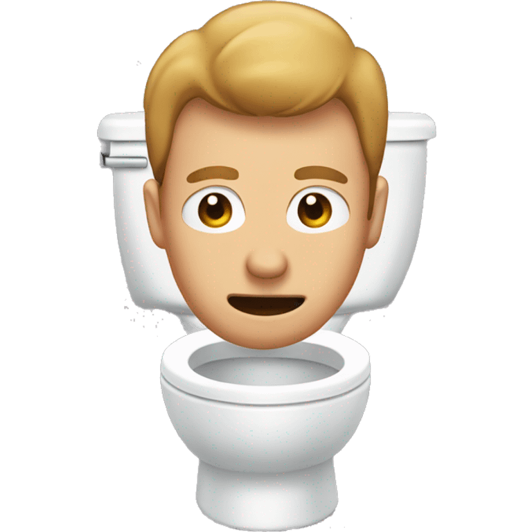 A man head popping out of the toilet emoji