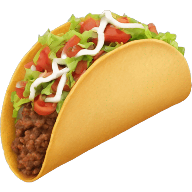 Taco in a circle chain emoji