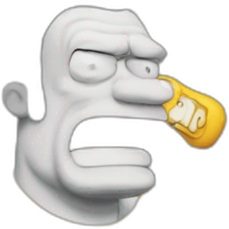 abe simpson yells at smartsheet logo emoji