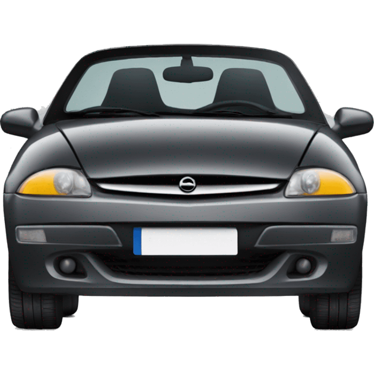 Black Opel Tigra cabrio emoji