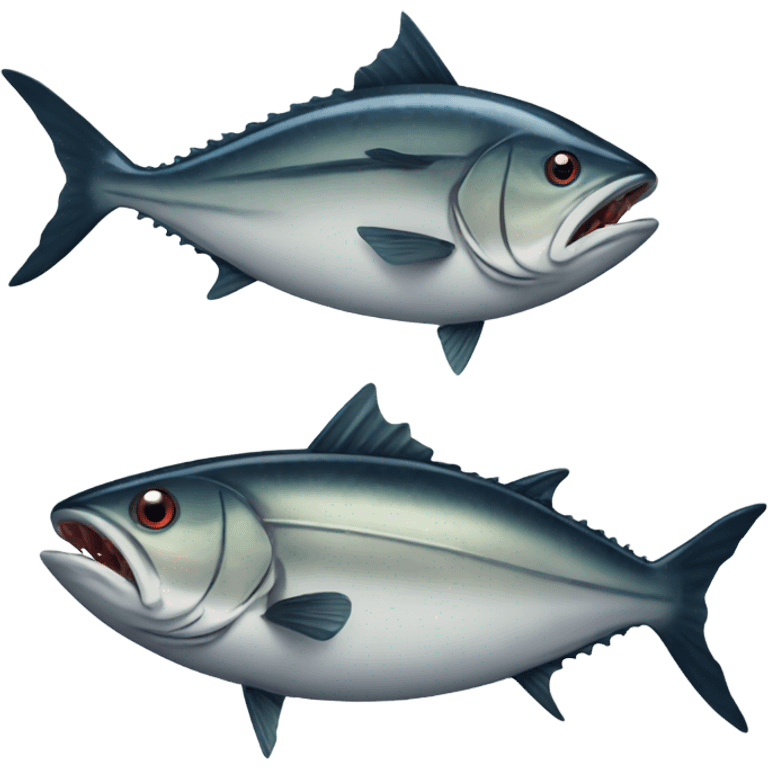 Tuna eating a bass emoji