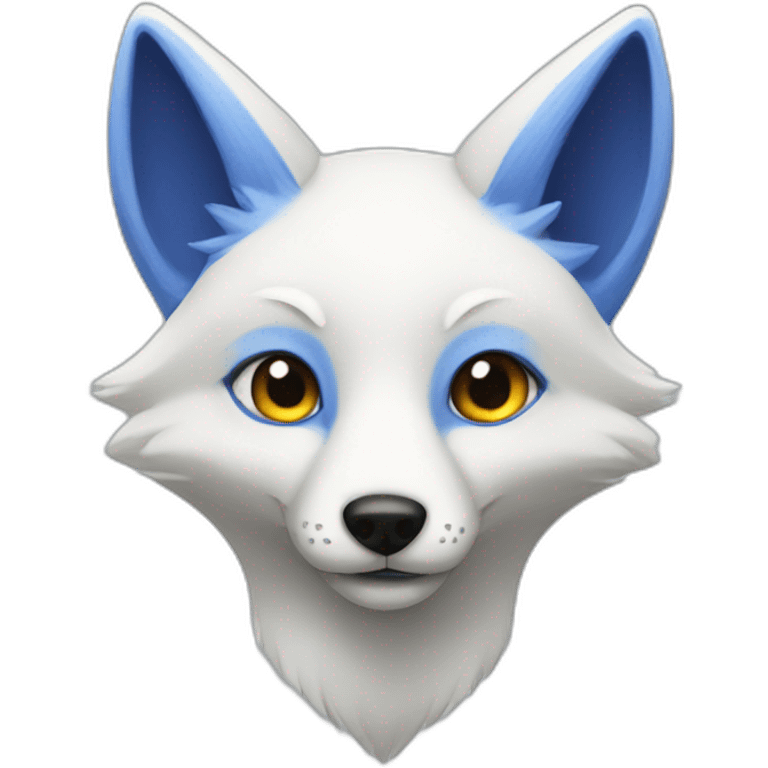 blue fox emoji