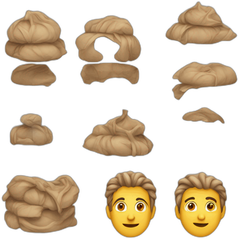 طفلة شعرها اسود لابسة قناع emoji