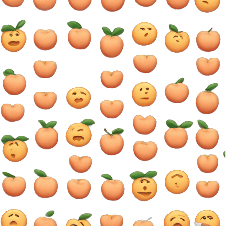 Me eating a peach emoji