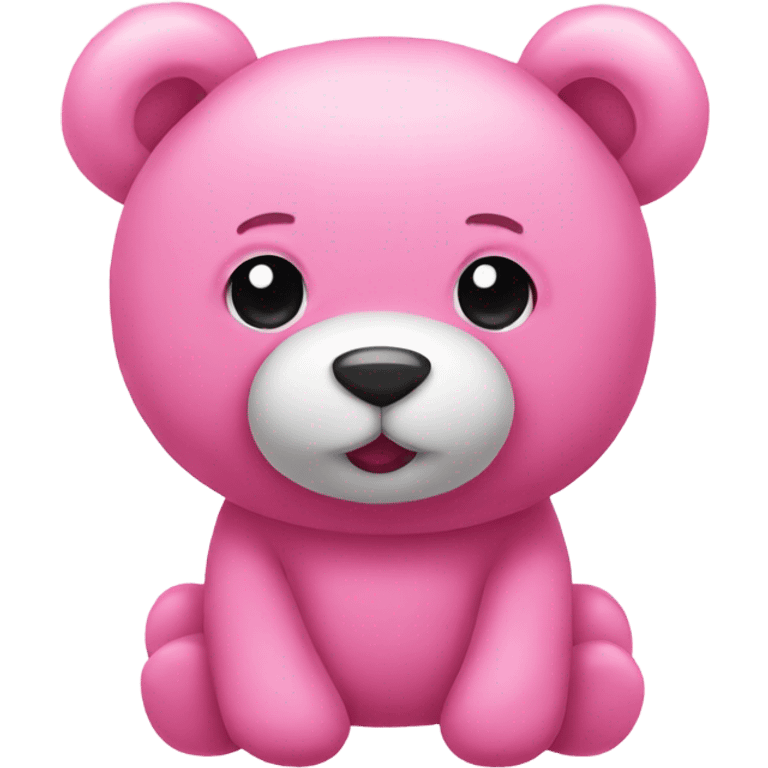 Pink teddy besr emoji