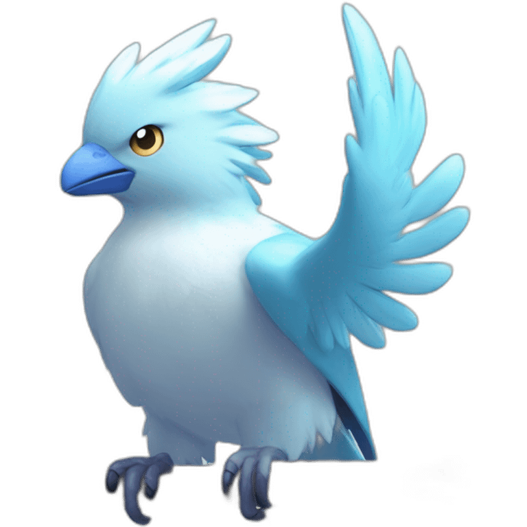 Head Big Eyeys 4k HD Shiny Glow Galarian-Articuno emoji