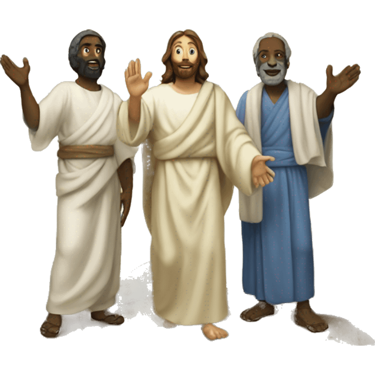 Transfiguration of Jesus with Moses and Elia emoji