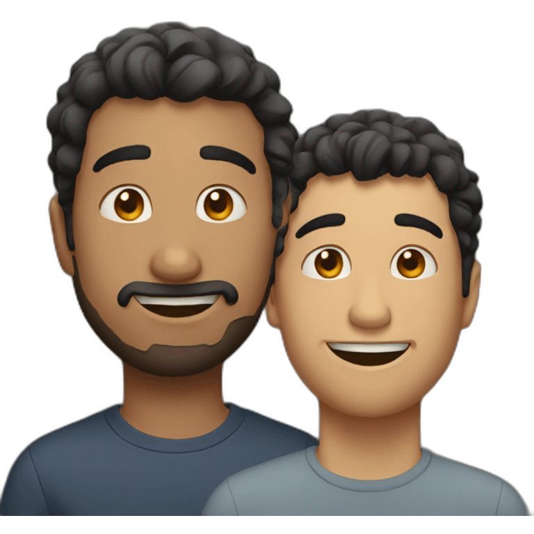 Two guy friends  emoji