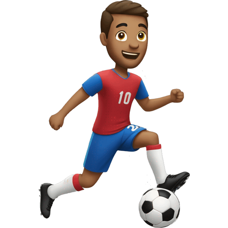 hombre jugando futbol  emoji