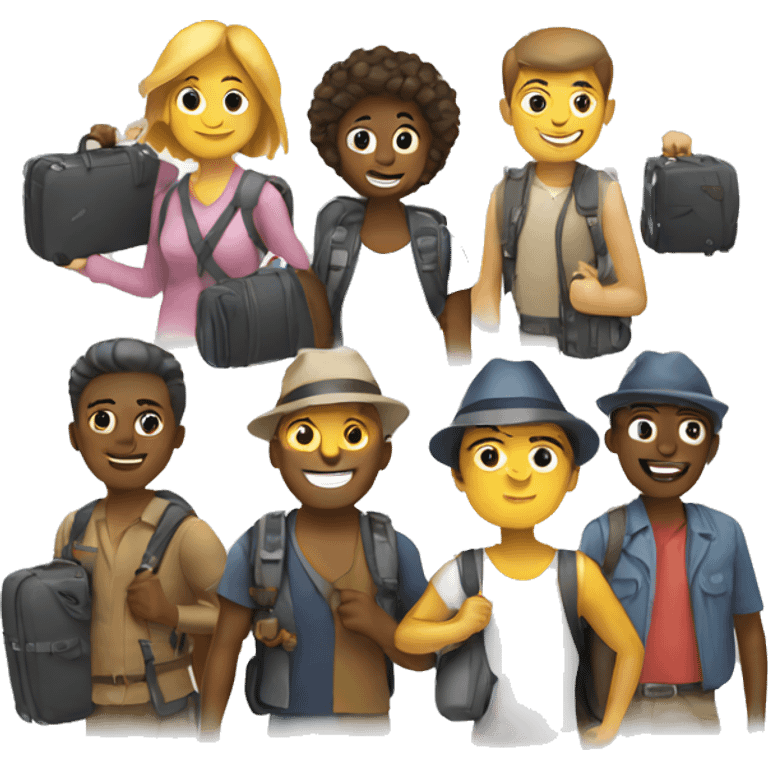 People traveling  emoji