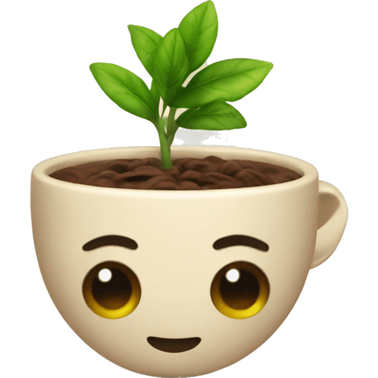 plant coffee bath emoji