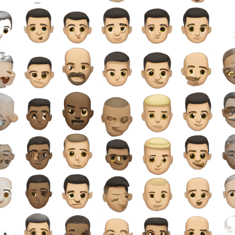 crew cut hair style emoji