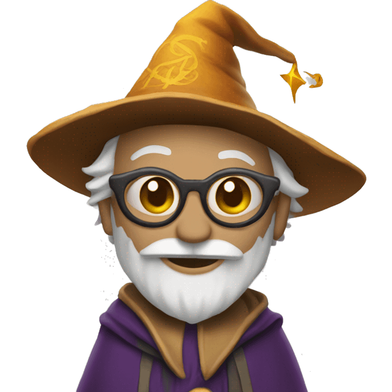 Gracias wearing a wizard hat emoji