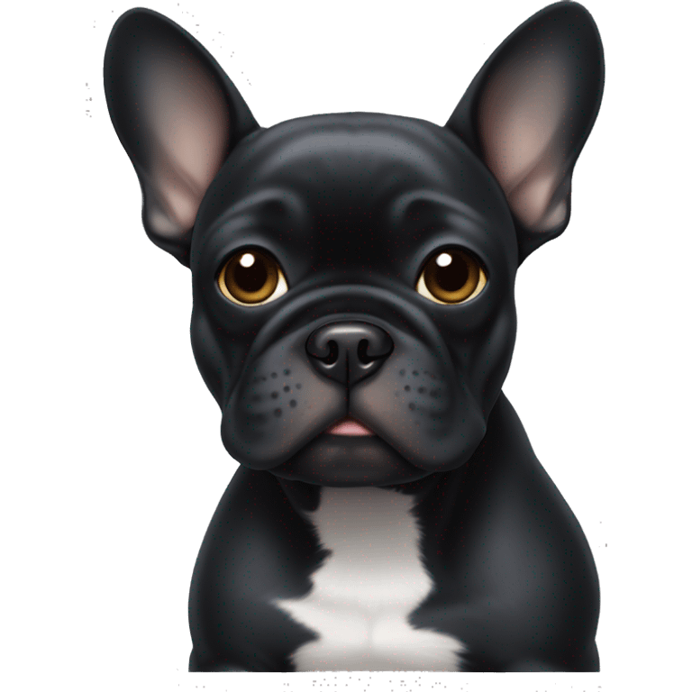 Black frenchie emoji