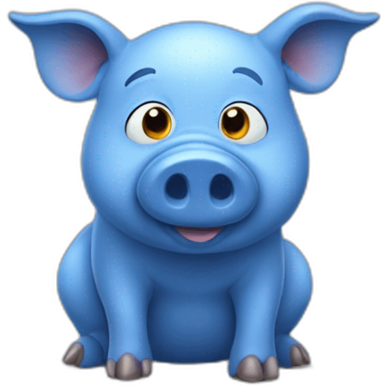 blue pig emoji