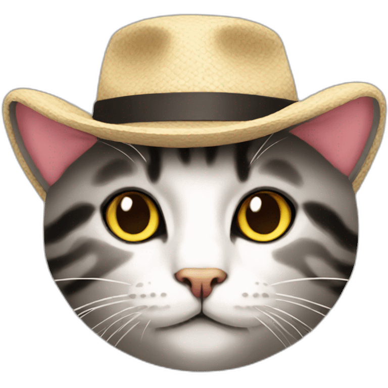 hat with cat emoji