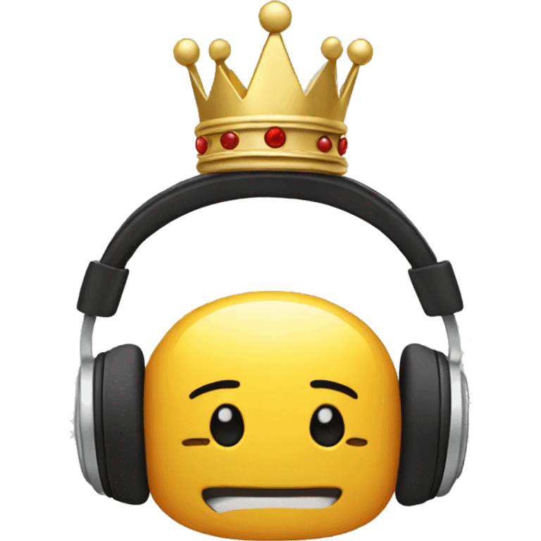 Crown and headphone emoji