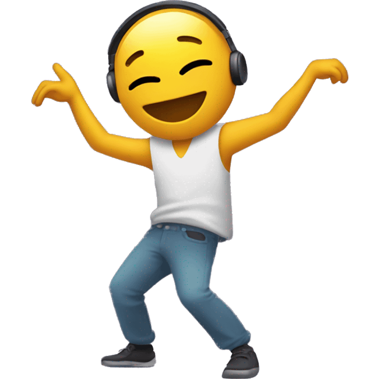 Among us character dancing emoji