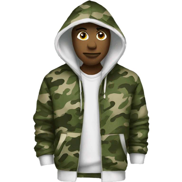 camo hoodie  emoji