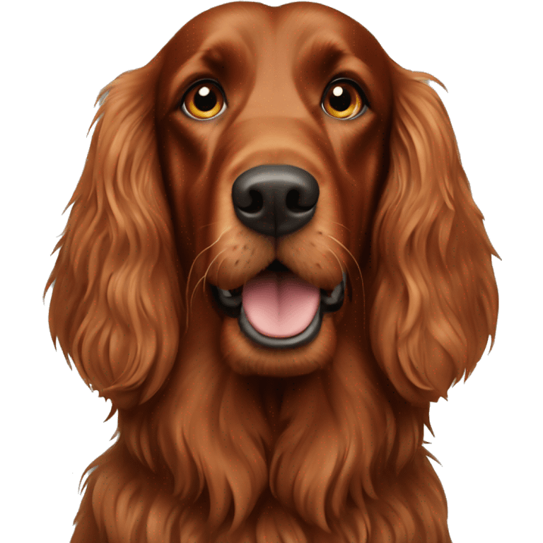 Old Irish setter Dog emoji