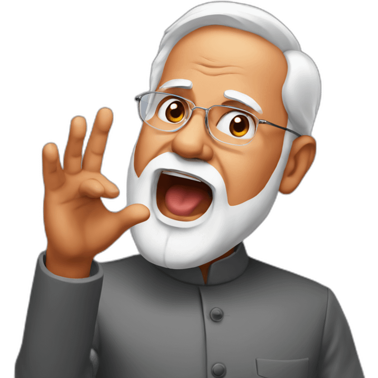 Modi reaction  emoji