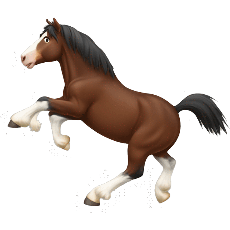 Clydesdale jumping emoji