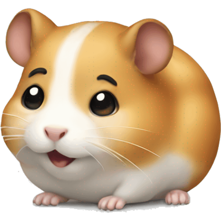 Pooping hamster emoji