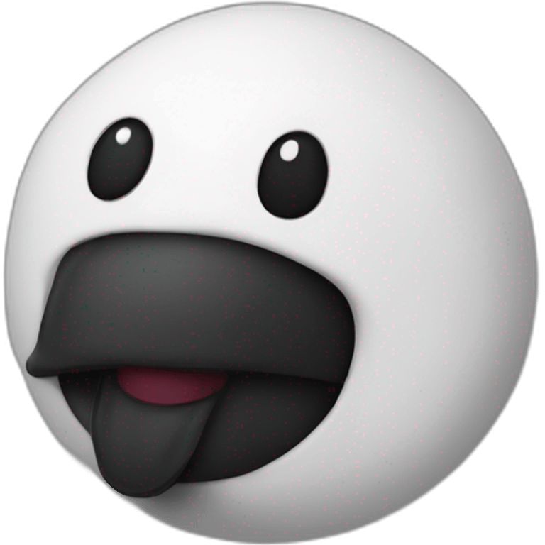 Noir avec du coton dans la main emoji