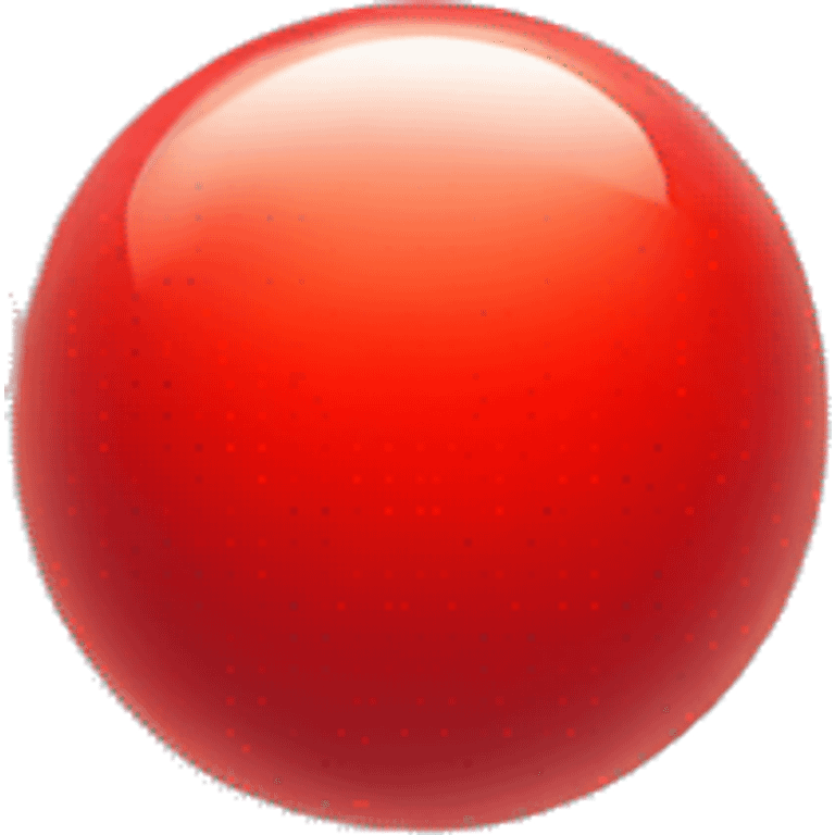 Shiny Bright red orb emoji