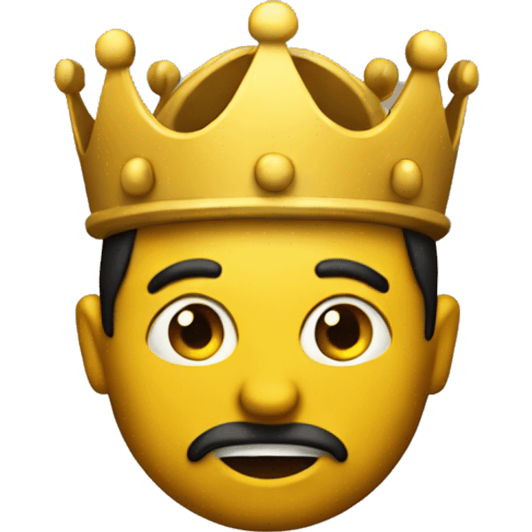 king yellow circle head emoji emoji