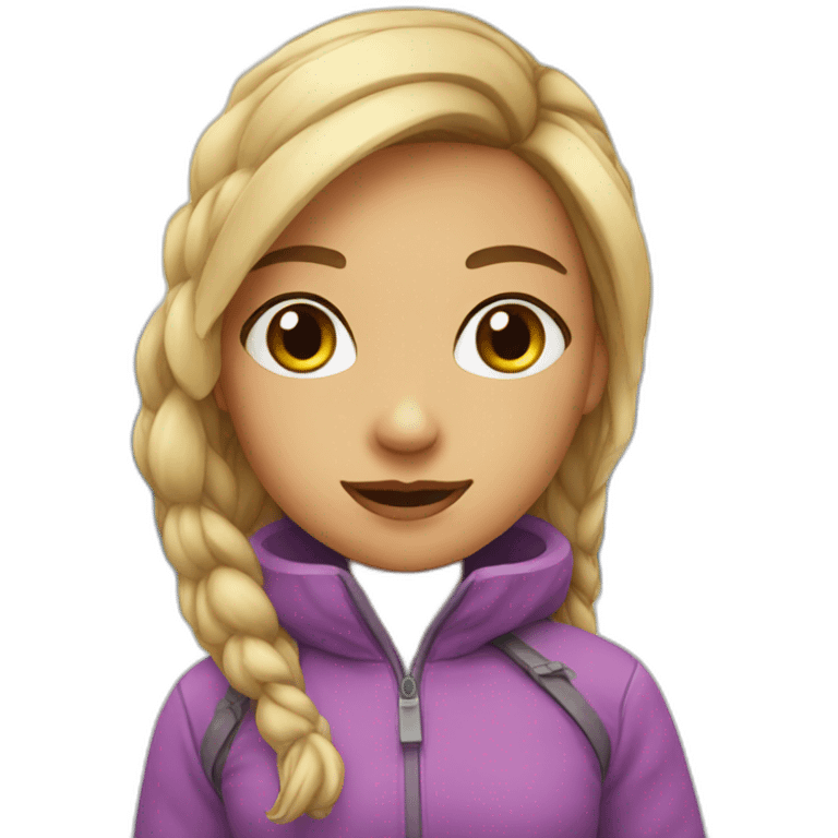 girl-sat-ice-mountain emoji