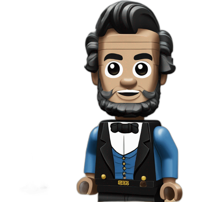 Abraham lincoln as legos emoji