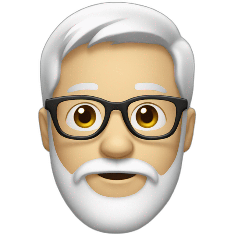 white beard boy with glasses emoji