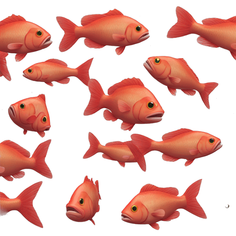 Red drum fish emoji