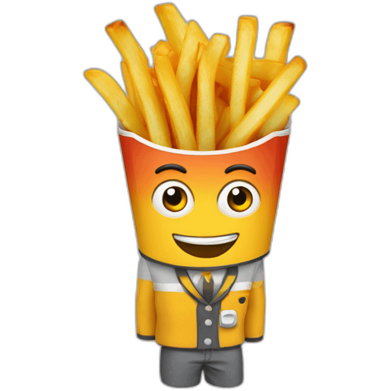 frites controleuse à la sncf emoji