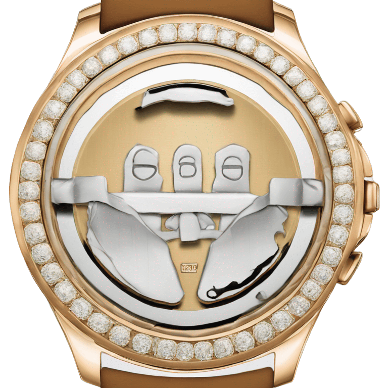 Piguet Royal  daimond watch back side emoji