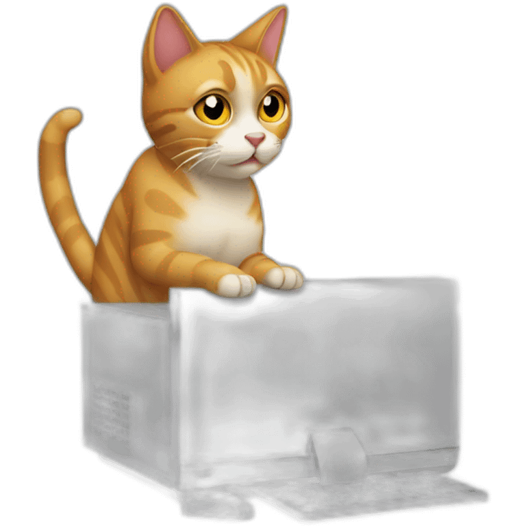 cat at computer emoji