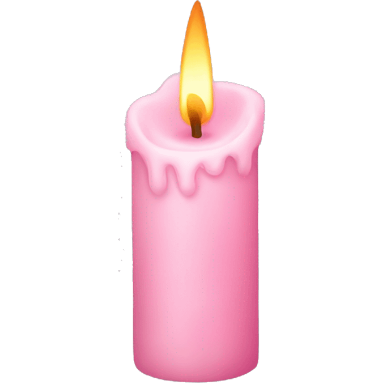 light pink candle emoji