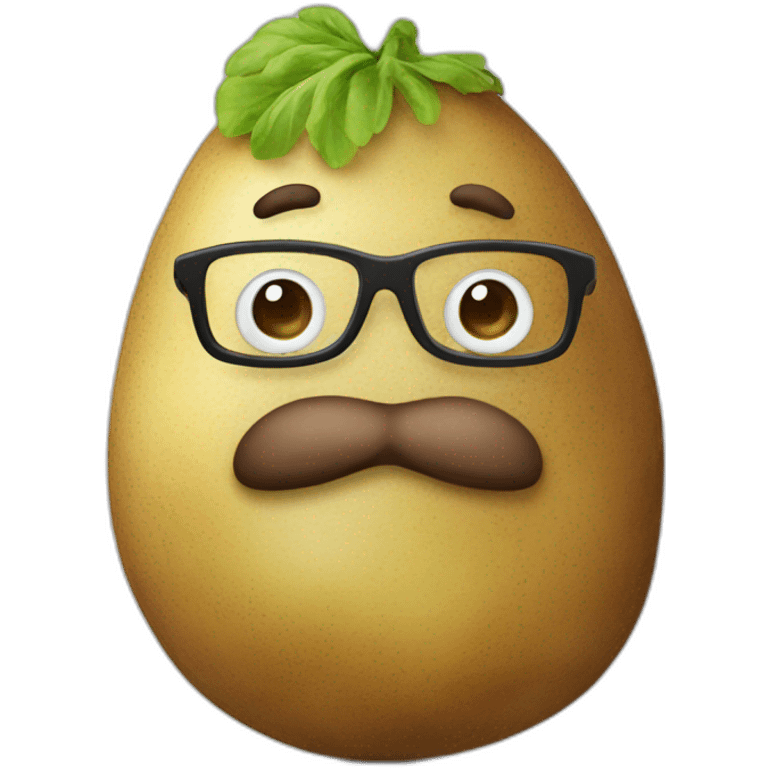 Nerdy Potato Man emoji