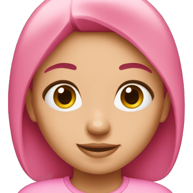 Pink girl emoji