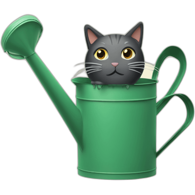 watering can in the shape of a cat emoji