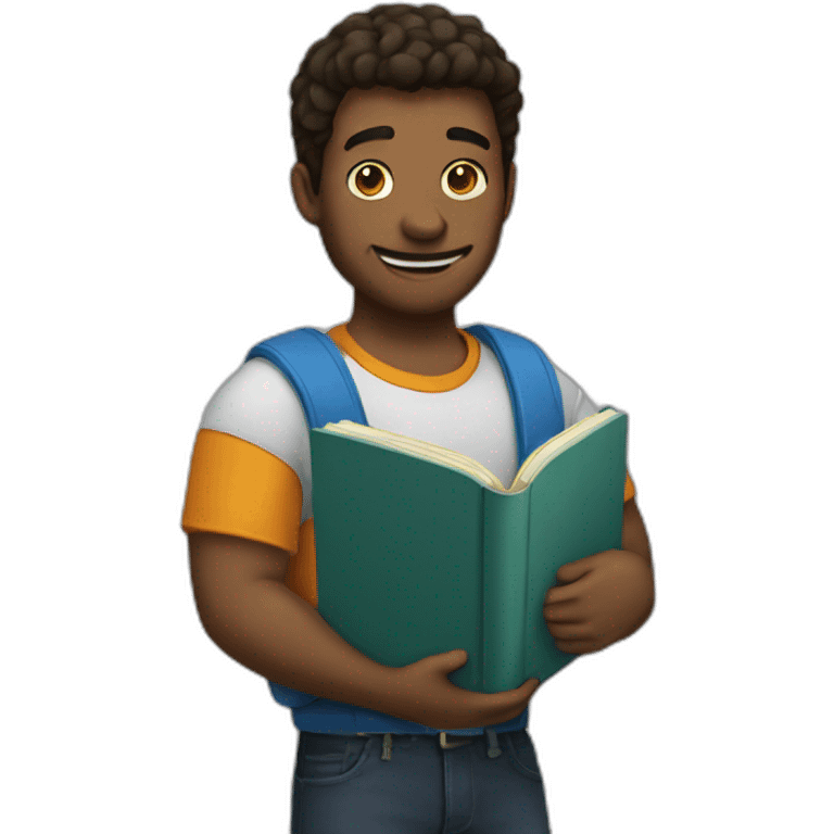 holding a book emoji